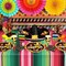 Disposable Mexican Serape Tablecloth – 54 x 108 Inch Colorful Striped Plastic Table Cover for Fiesta, Wedding, Birthday & Indoor/Outdoor Party Supplies